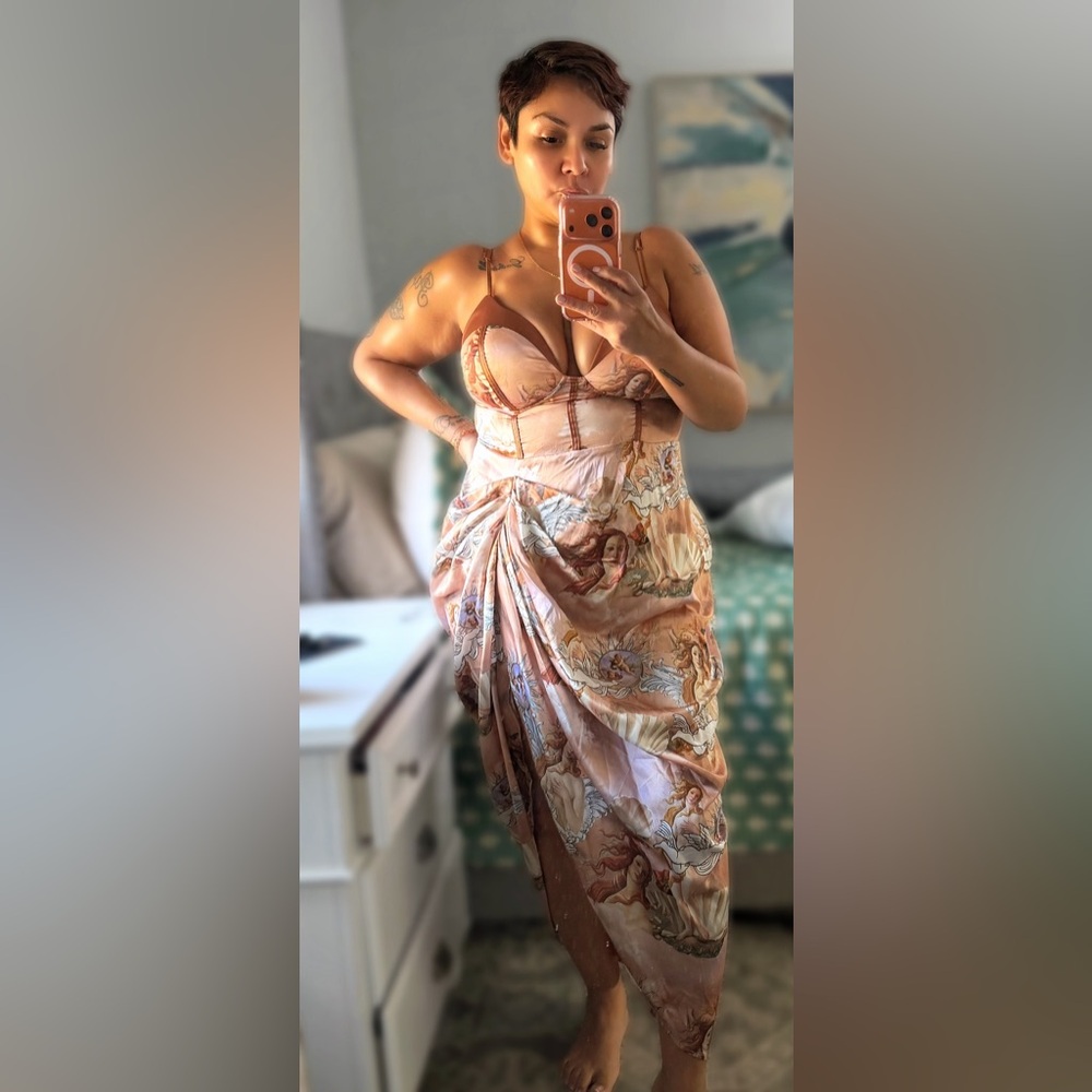 SHEIN silk dress